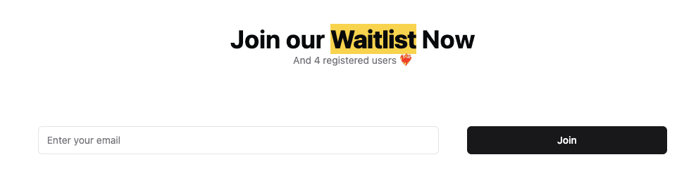 Waitlist component