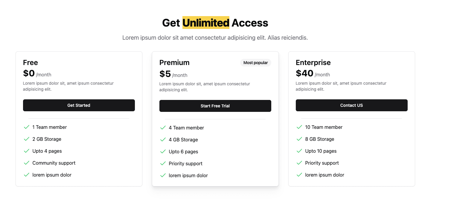 pricing v1