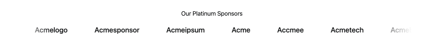 sponsors component