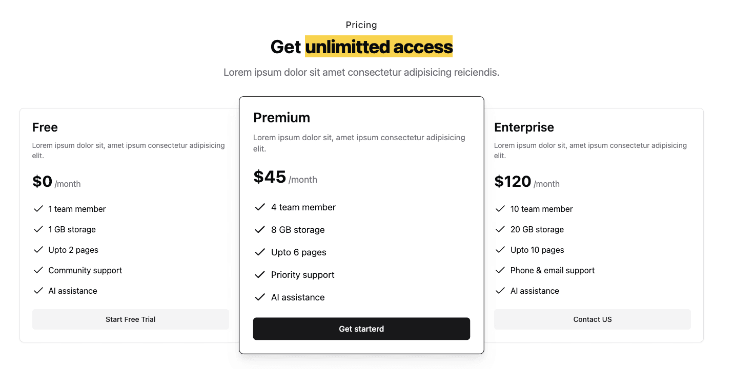 pricing v2